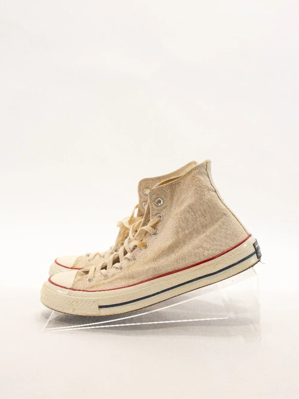 Ivory High Top Converse - Picture 2 of 3